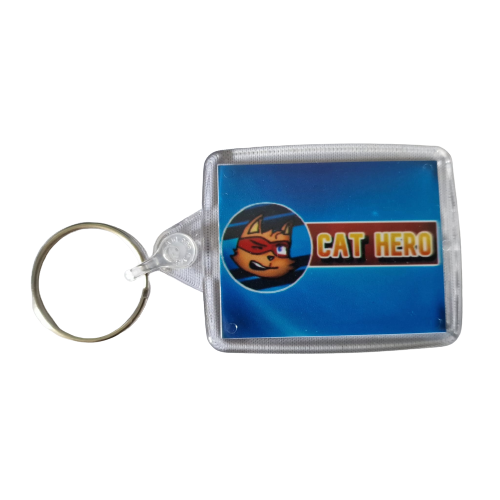 Cat Hero Keyring